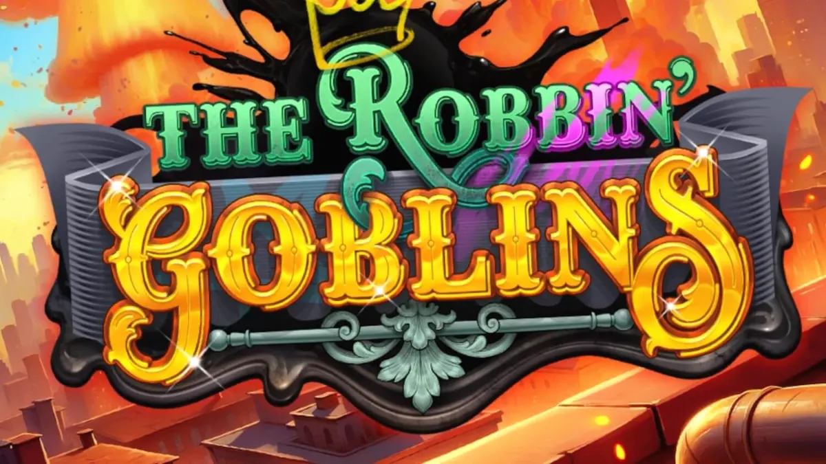 Tampilan visual slot Robbin Goblins dengan tema goblin dan ledakan